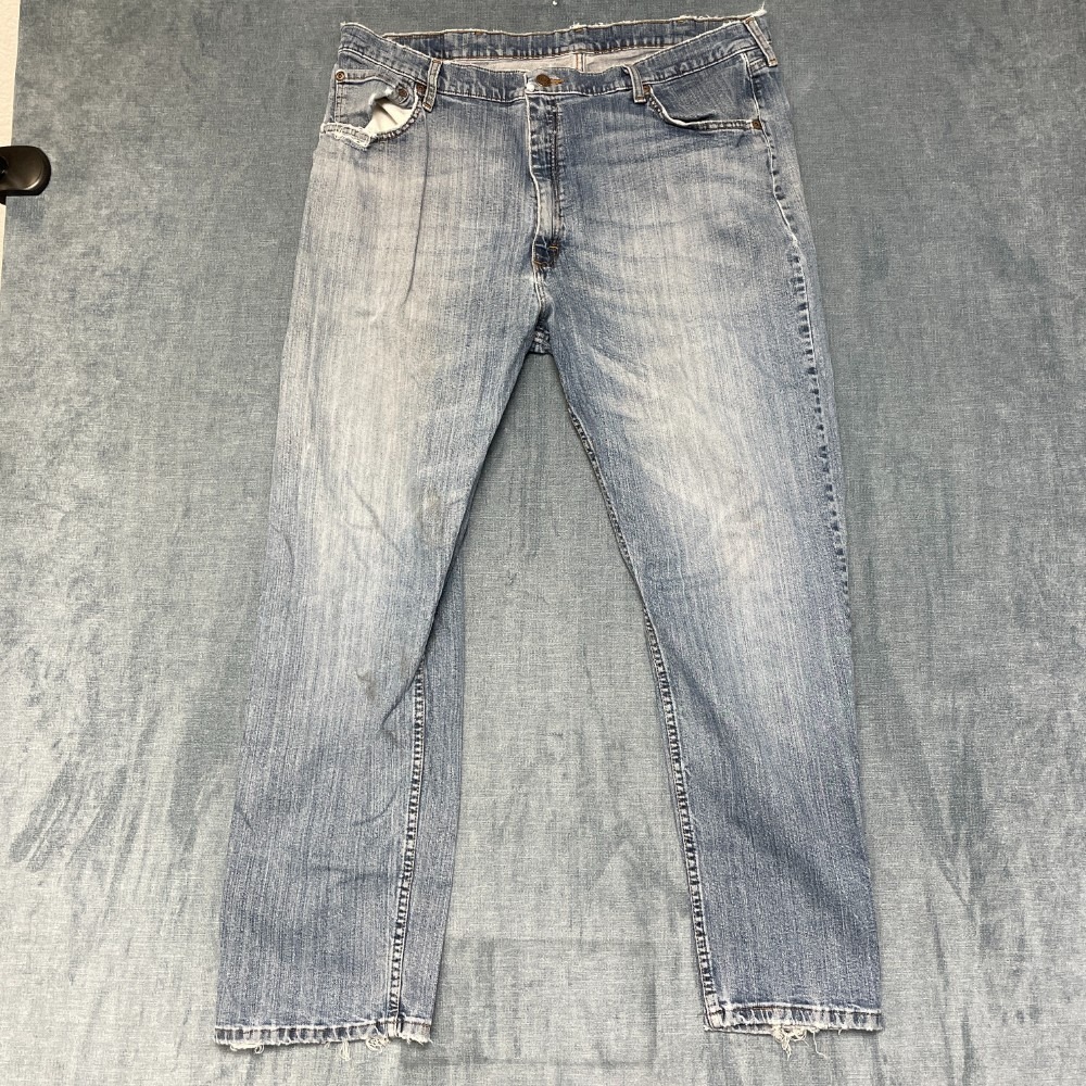 Wrangler Five Star Premium Jeans Mens 40x30 Blue Denim Flex Comfort Relaxed Fit
